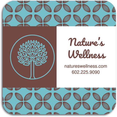 Square Adhesive Package Label