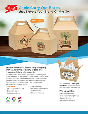 Food Safe Gourmet Paper Bags