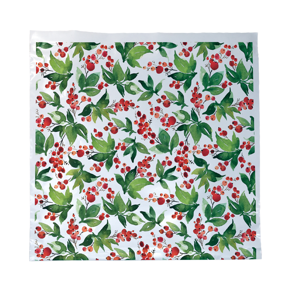WH8208L Holly Seasonal Predesigned Poly Mailers