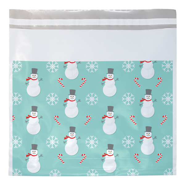 WH8209L Snowman Seasonal Predesigned poly mailer blank