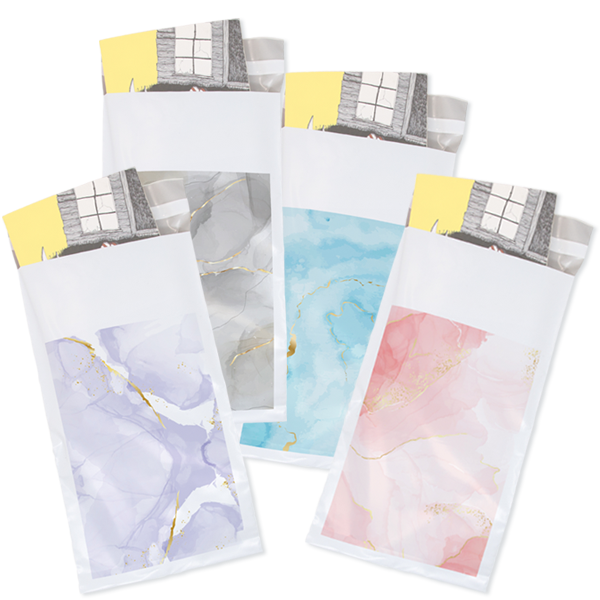 WH8221S Marble Predesigned Poly Mailers