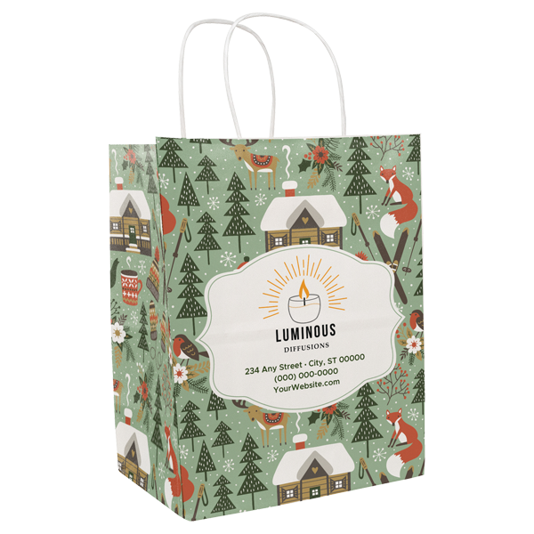 Christmas Scatter Design 4 Handle Shopper