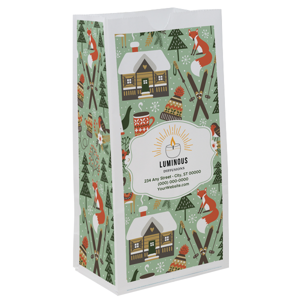 Christmas Scatter Design 4 SOS Paper Bag