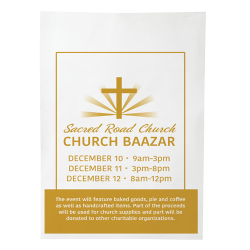 BGS paper bag printed