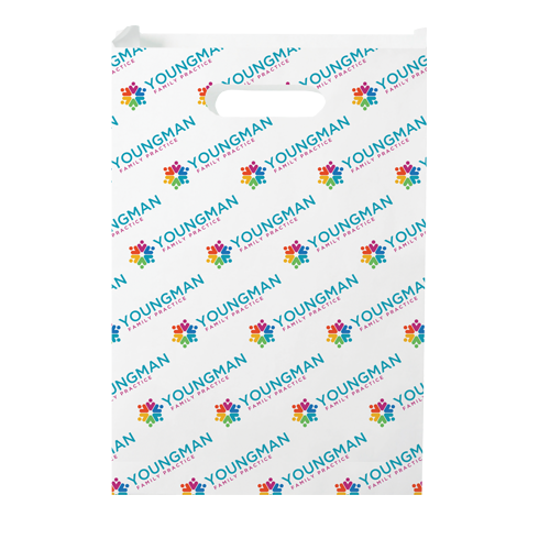 2-Sided 9 W x 13 H x 2.5 gusset Full Color Scatter Print Paper Bags