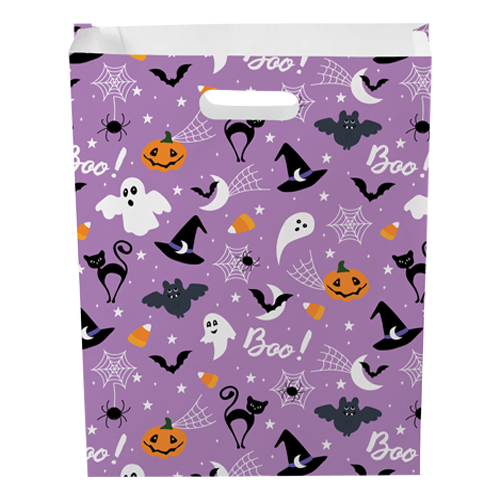 2-Sided 12 W x 15 H x 2.5 gusset Full Color Scatter Print Paper Bags