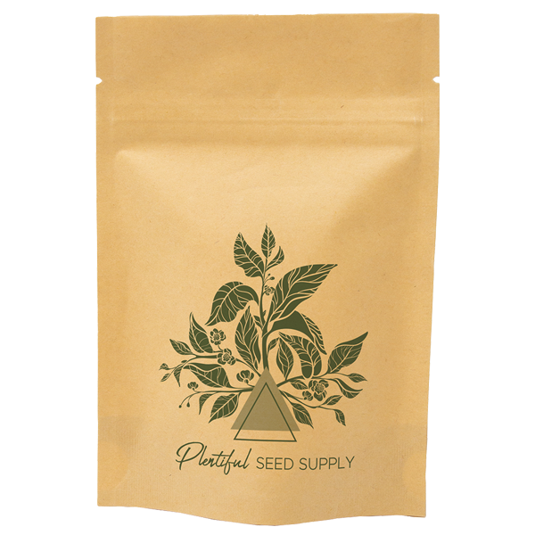 One Color Kraft Barrier Stand Up Pouch Paper Bags 4 x 6 x 2
