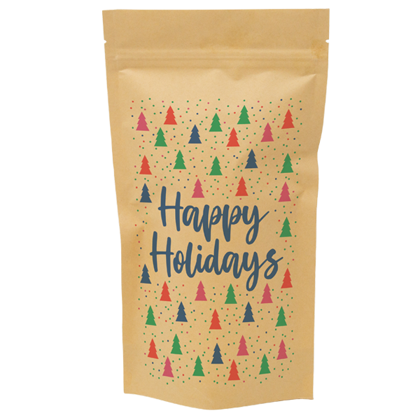 One Color Kraft Barrier Stand Up Pouch Paper Bags 4 x 6 x 2