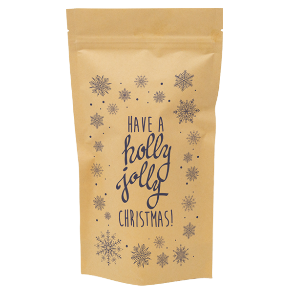 One Color Kraft Barrier Stand Up Pouch Paper Bags 6 x 11 x 3