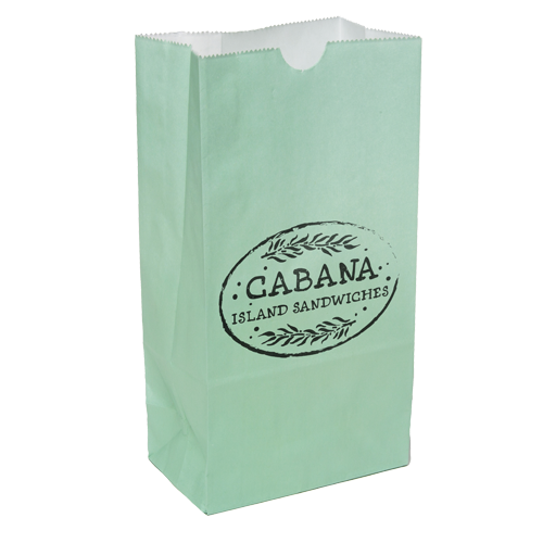 WH8244L 5 x 9.75 x 3.125 1 Color Colored Paper Bags