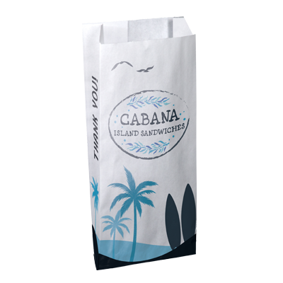 5X10X2 Full Color Food Safe Paper Bags