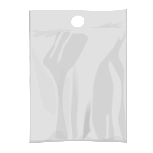 9W x 12H  Digital Full Color Plastic Litter Bag Blank