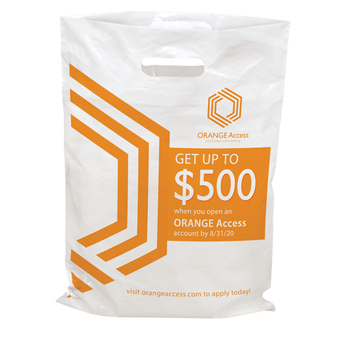 BGXL plastic bag printed